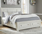 Cama Robbinsdale tipo trineo con almacenamiento