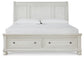 Cama Robbinsdale tipo trineo con almacenamiento