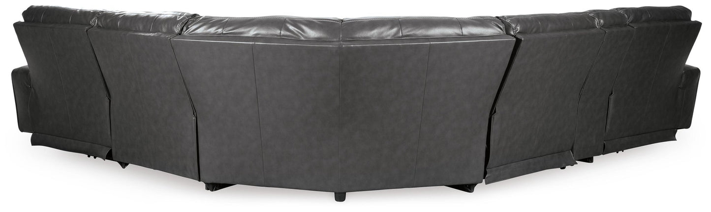 Sofá seccional reclinable eléctrico de 6 piezas Samperstone