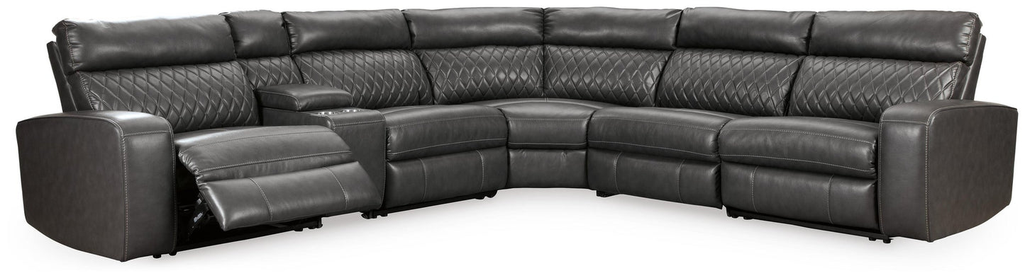 Sofá seccional reclinable eléctrico de 6 piezas Samperstone