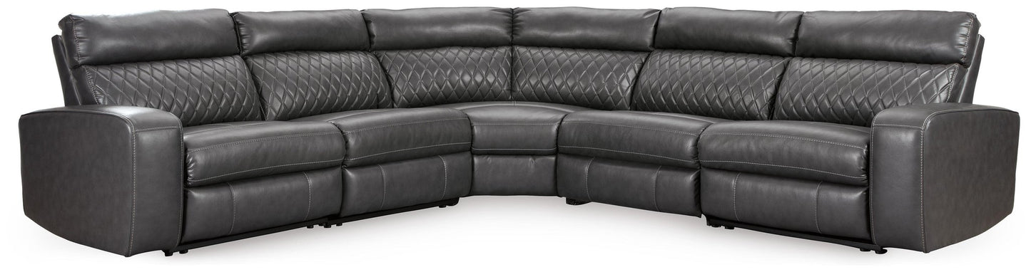 Sofá seccional reclinable eléctrico de 5 piezas Samperstone