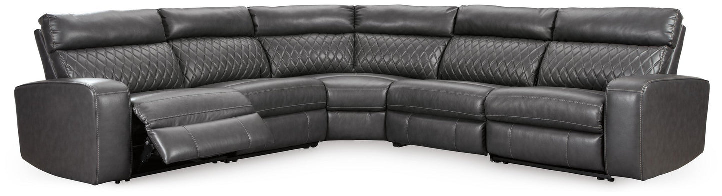 Sofá seccional reclinable eléctrico de 5 piezas Samperstone