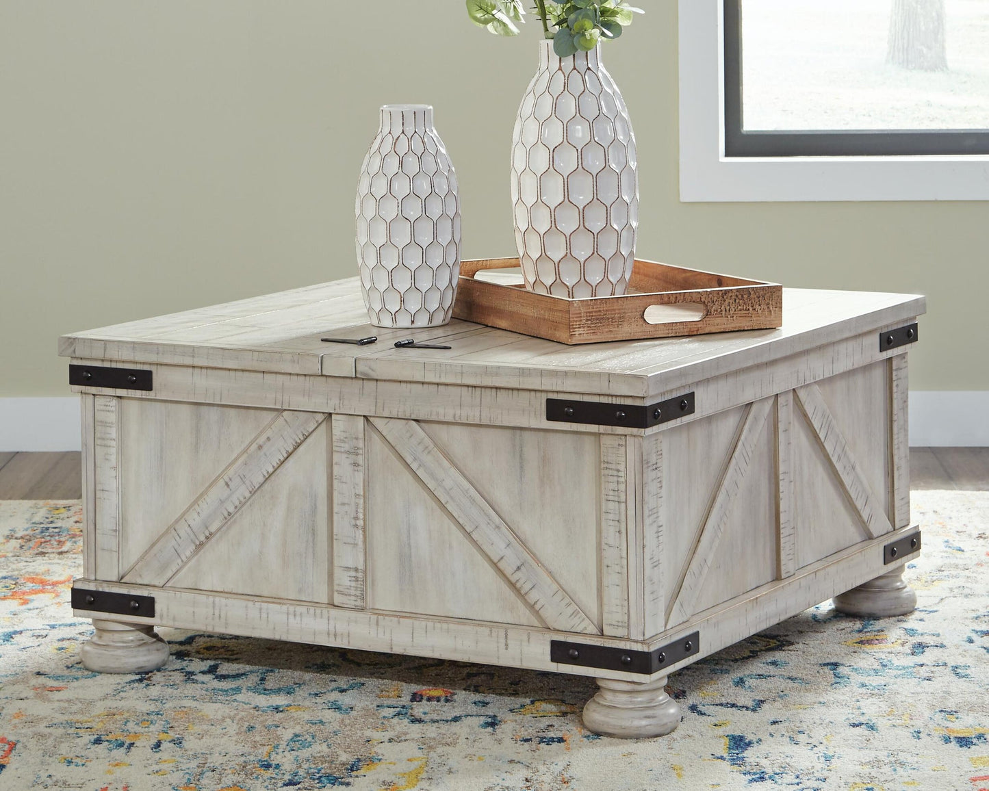 Mesa de cóctel Carynhurst con almacenamiento