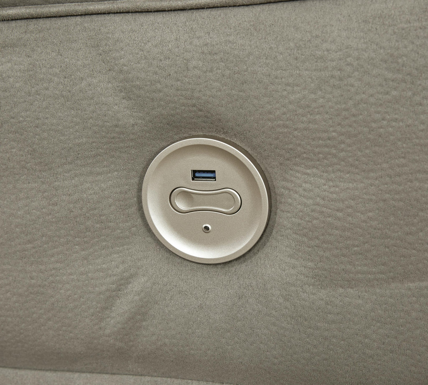 Sofá de dos plazas Gaucho de nueva generación con doble entrada y ajuste eléctrico, y consola.
