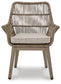 Silla de playa con brazos y cojín (2/CN)