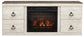 Soporte de TV Willowton con chimenea eléctrica