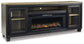 Soporte de TV Foyland de 83" con chimenea eléctrica