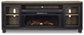 Soporte de TV Foyland de 83" con chimenea eléctrica