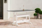 Mesa de mostrador rectangular Transville con opción UMB