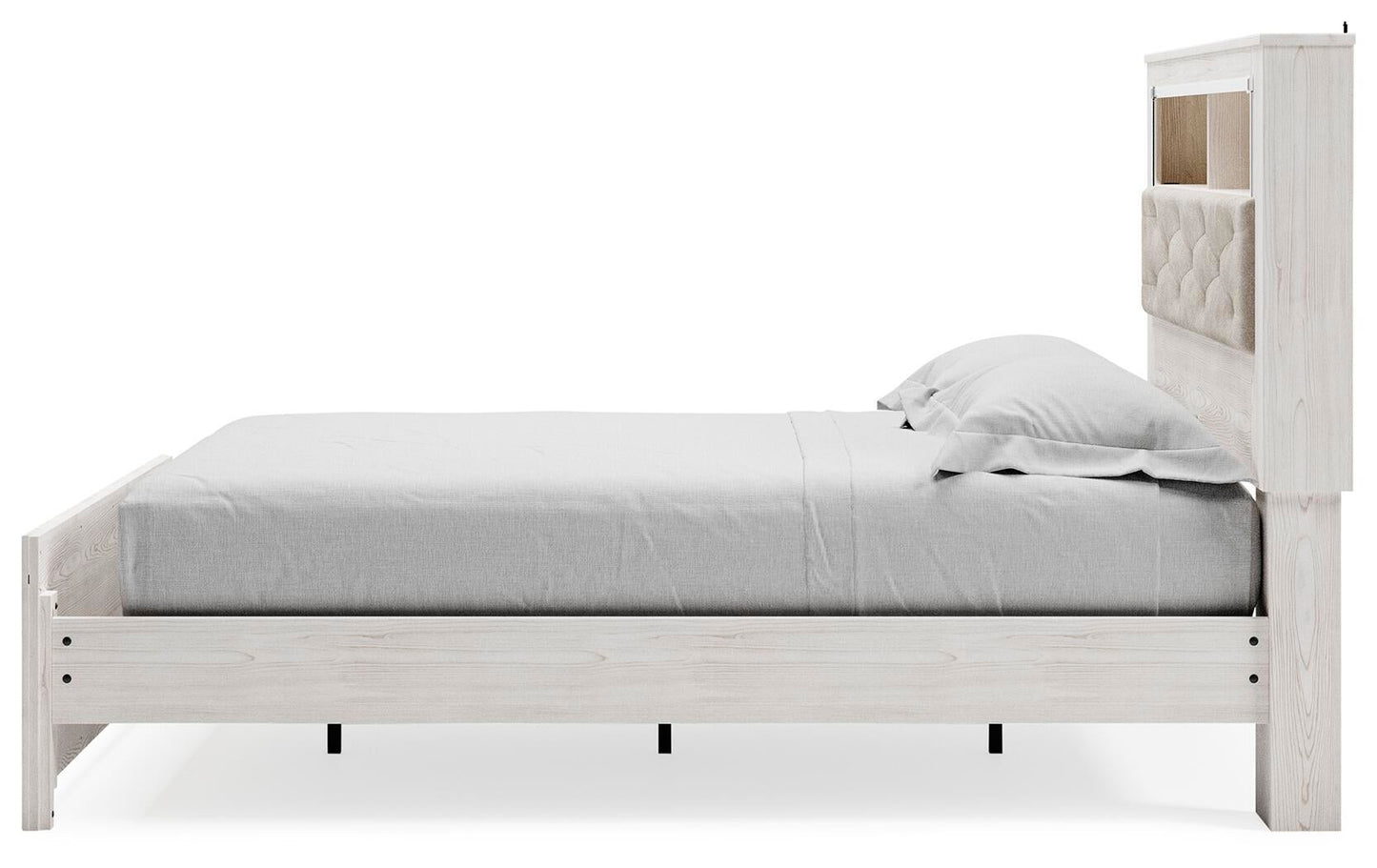 Cama con estantería y panel Altyra Queen