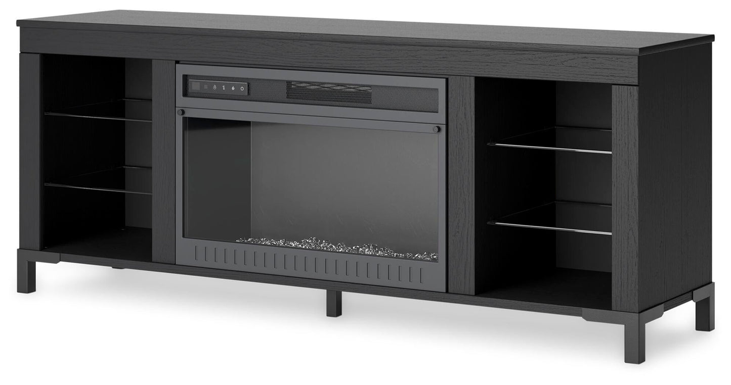 Soporte de TV Cayberry con chimenea