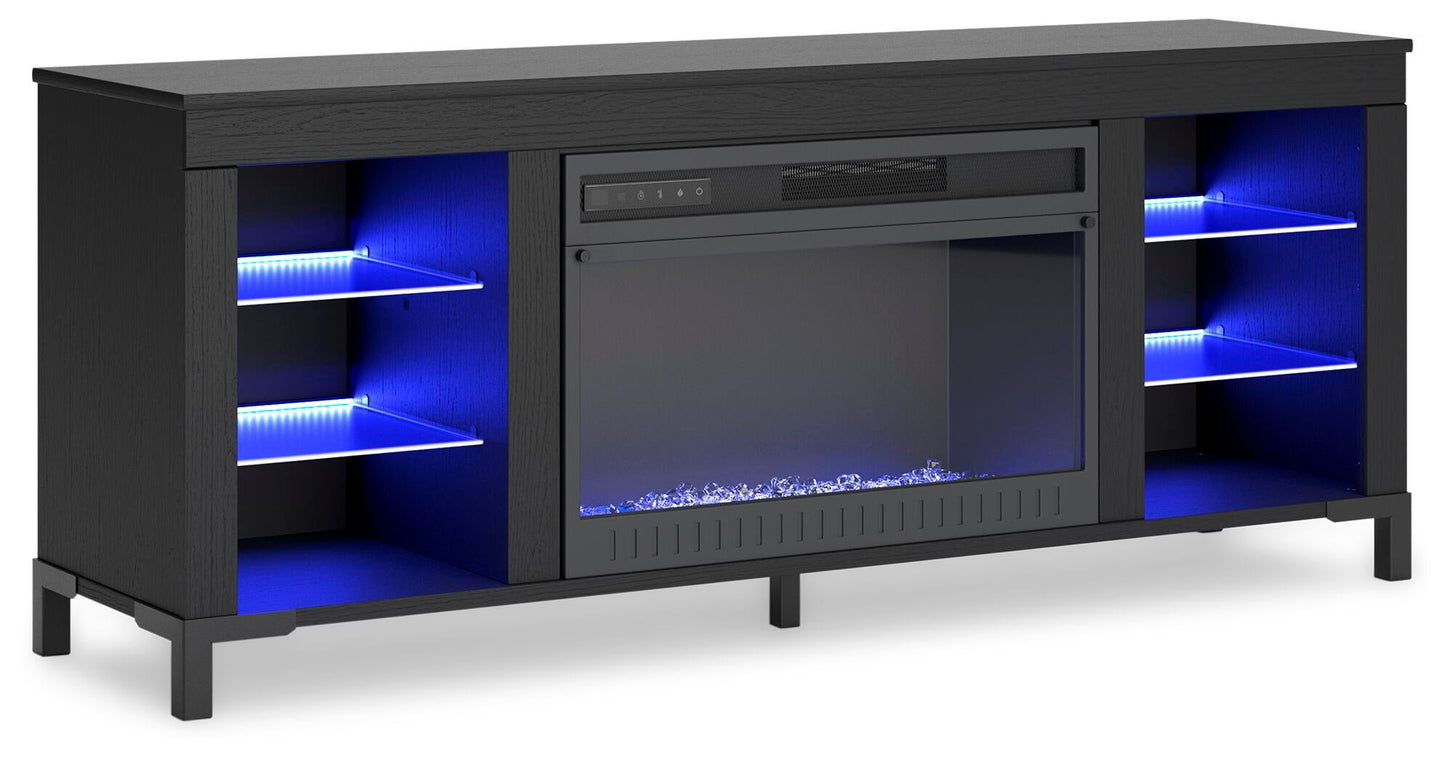 Soporte de TV Cayberry con chimenea