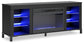 Soporte de TV Cayberry con chimenea
