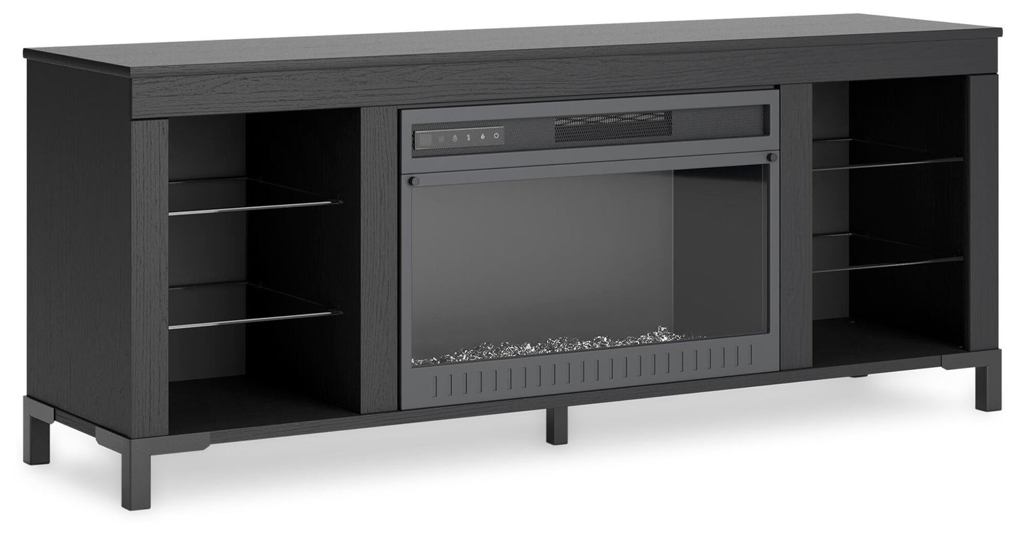 Soporte de TV Cayberry con chimenea