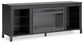 Soporte de TV Cayberry con chimenea