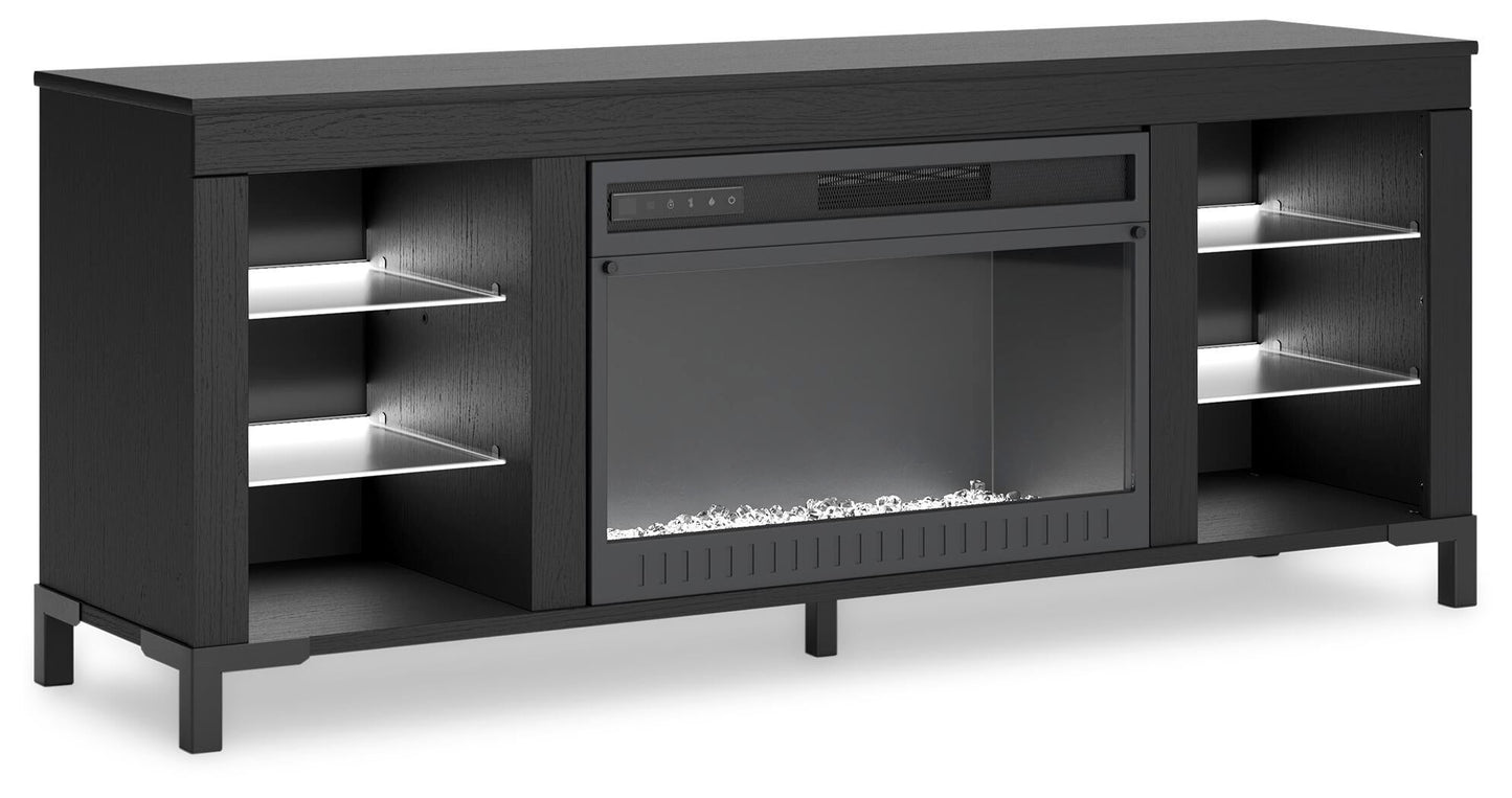 Soporte de TV Cayberry con chimenea