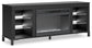 Soporte de TV Cayberry con chimenea