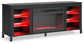 Soporte de TV Cayberry con chimenea