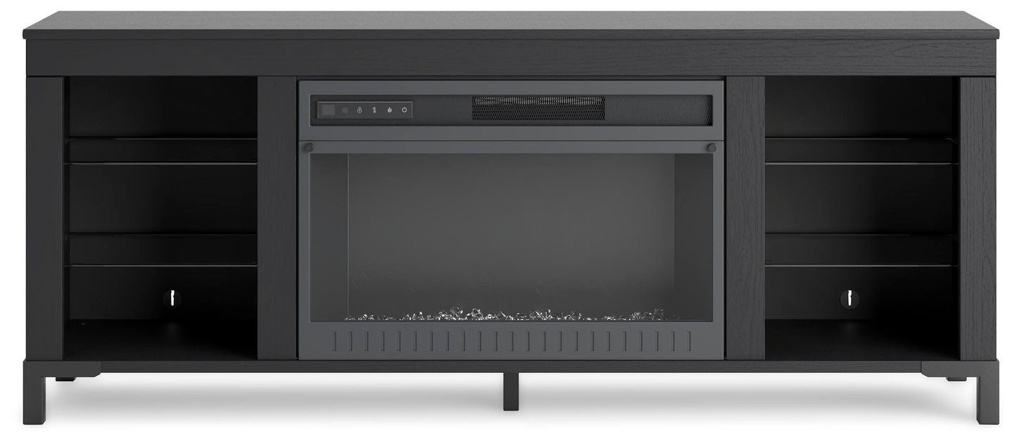 Soporte de TV Cayberry con chimenea