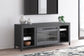 Soporte de TV Cayberry con chimenea