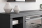 Soporte de TV Cayberry con chimenea