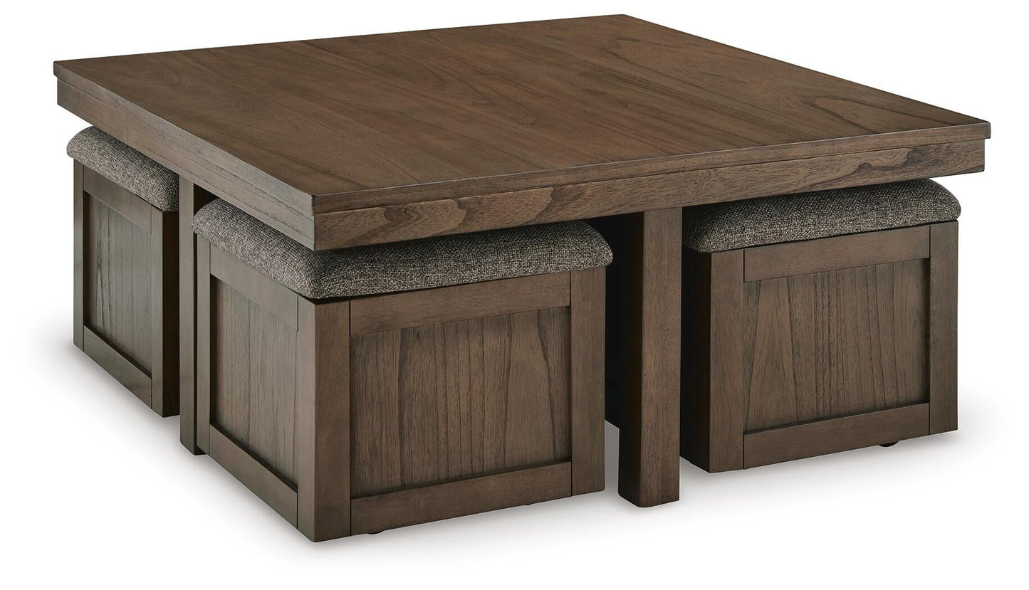 Mesa de cóctel Boardernest con 4 taburetes (5/CN)