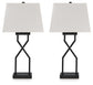 Lámpara de mesa metálica Brookthorne (2/CN)