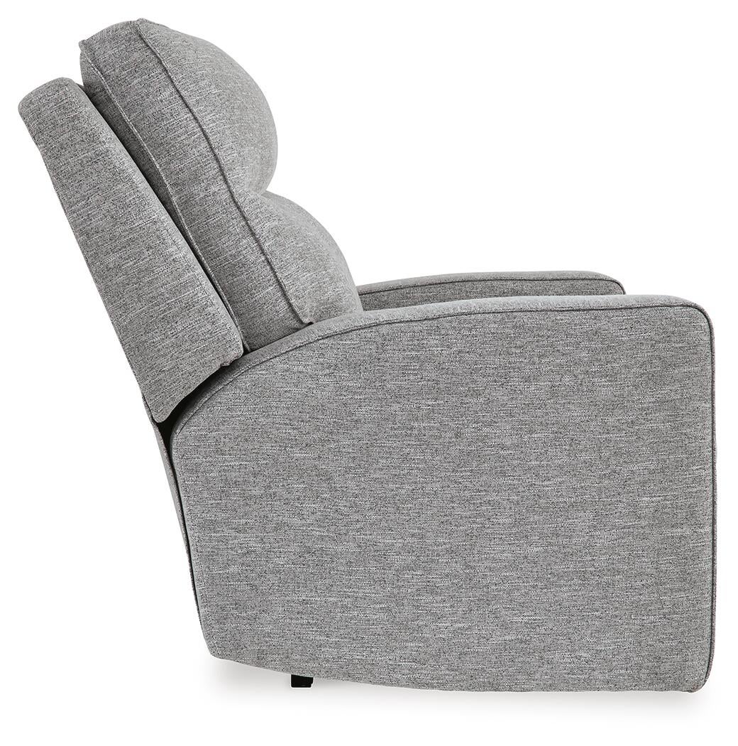 Sillón reclinable eléctrico Biscoe con reposacabezas ajustable