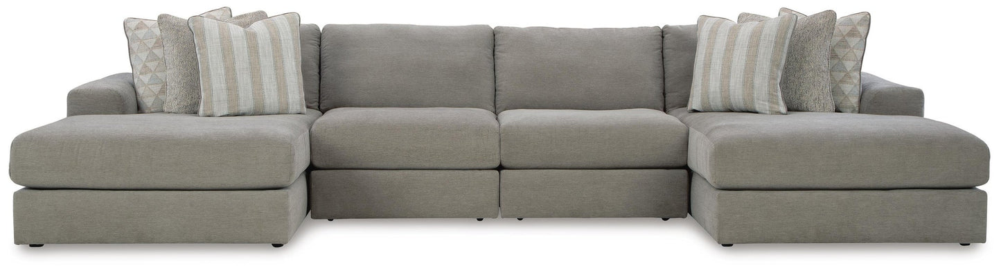 Sofá seccional doble con chaise longue de 4 piezas Avaliyah