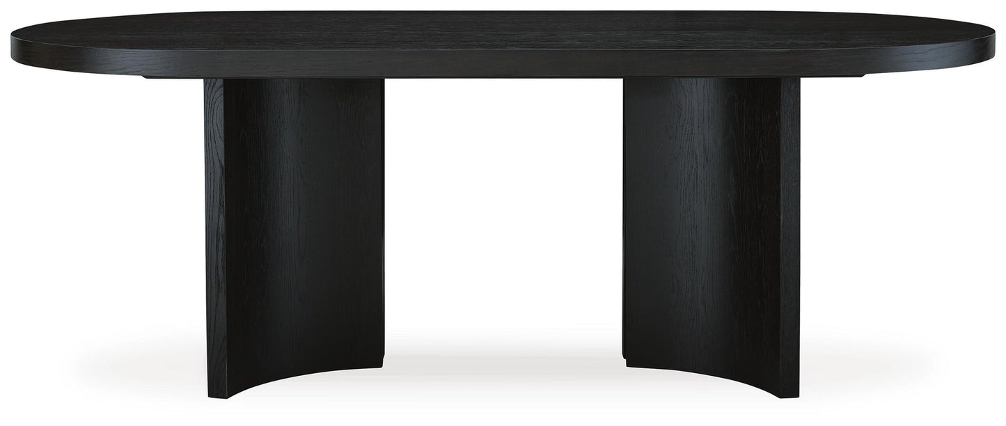 Mesa de comedor ovalada Rowanbeck