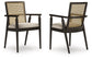 Silla de comedor Galliden UPH con brazos (2/CN)