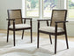 Silla de comedor Galliden UPH con brazos (2/CN)