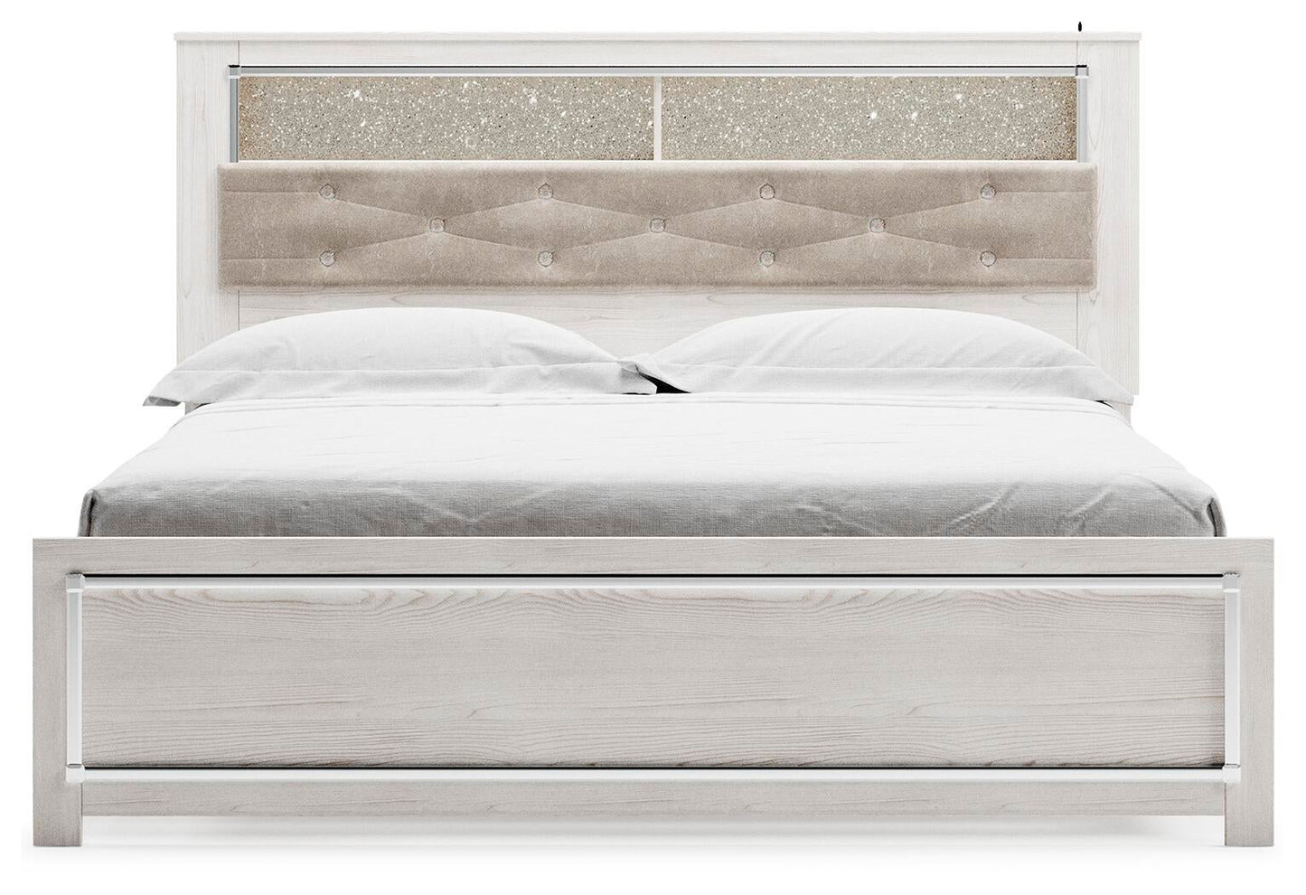 Cama con estantería y panel Altyra King