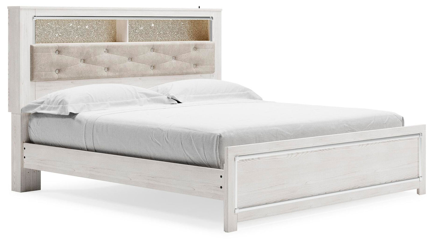 Cama con estantería y panel Altyra King