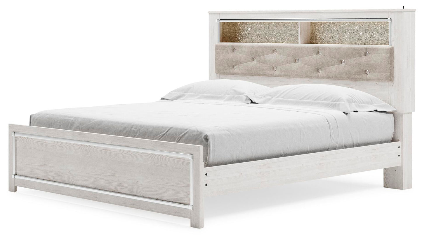 Cama con estantería y panel Altyra King