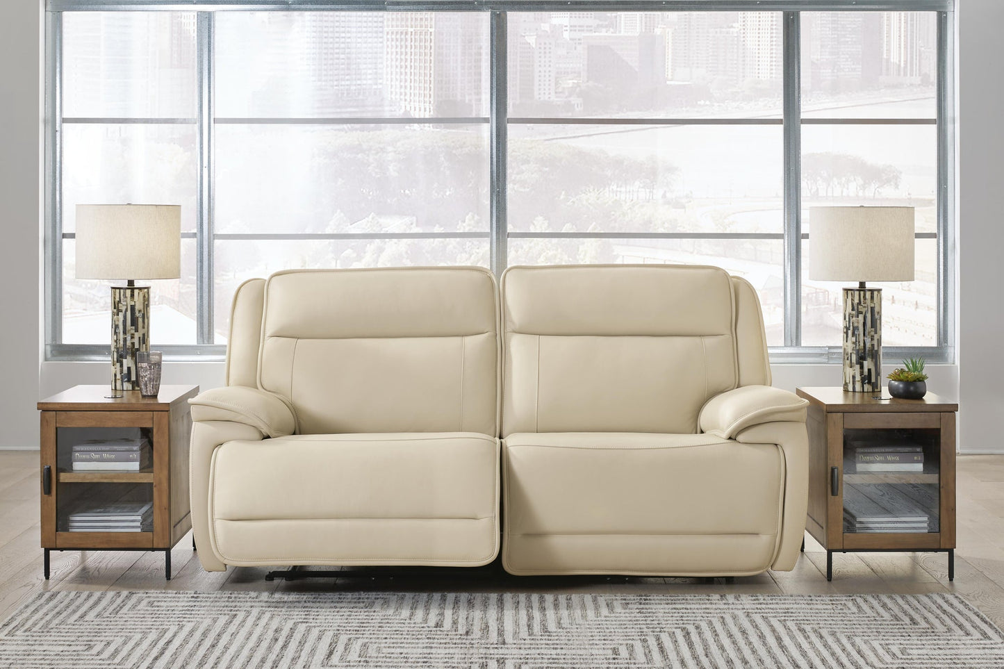 Sofá seccional reclinable eléctrico de 2 piezas Double Deal