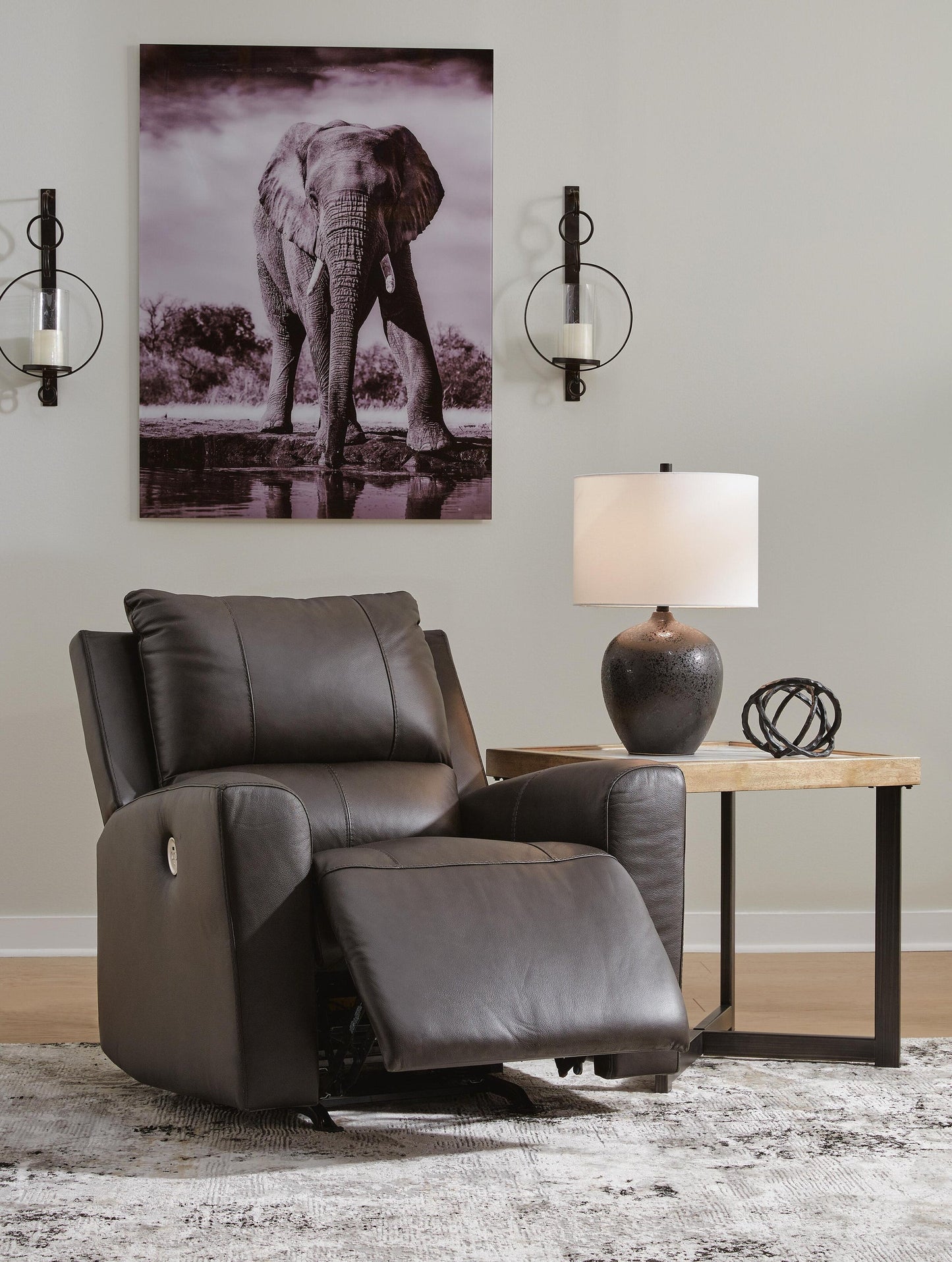 Sillón reclinable mecedor eléctrico Boxmere