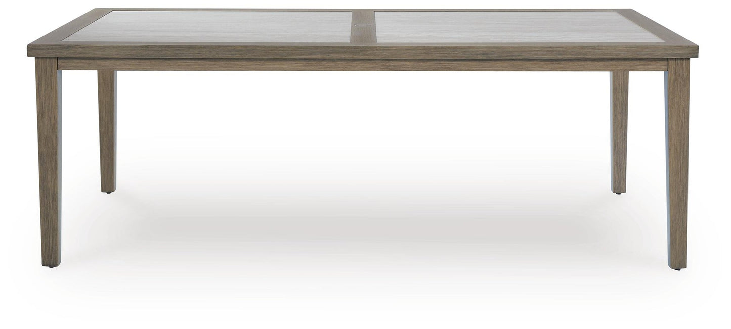 Mesa de comedor rectangular Rainier Ranch con opción UMB