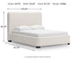 Cama tapizada Brintstreet tamaño Queen