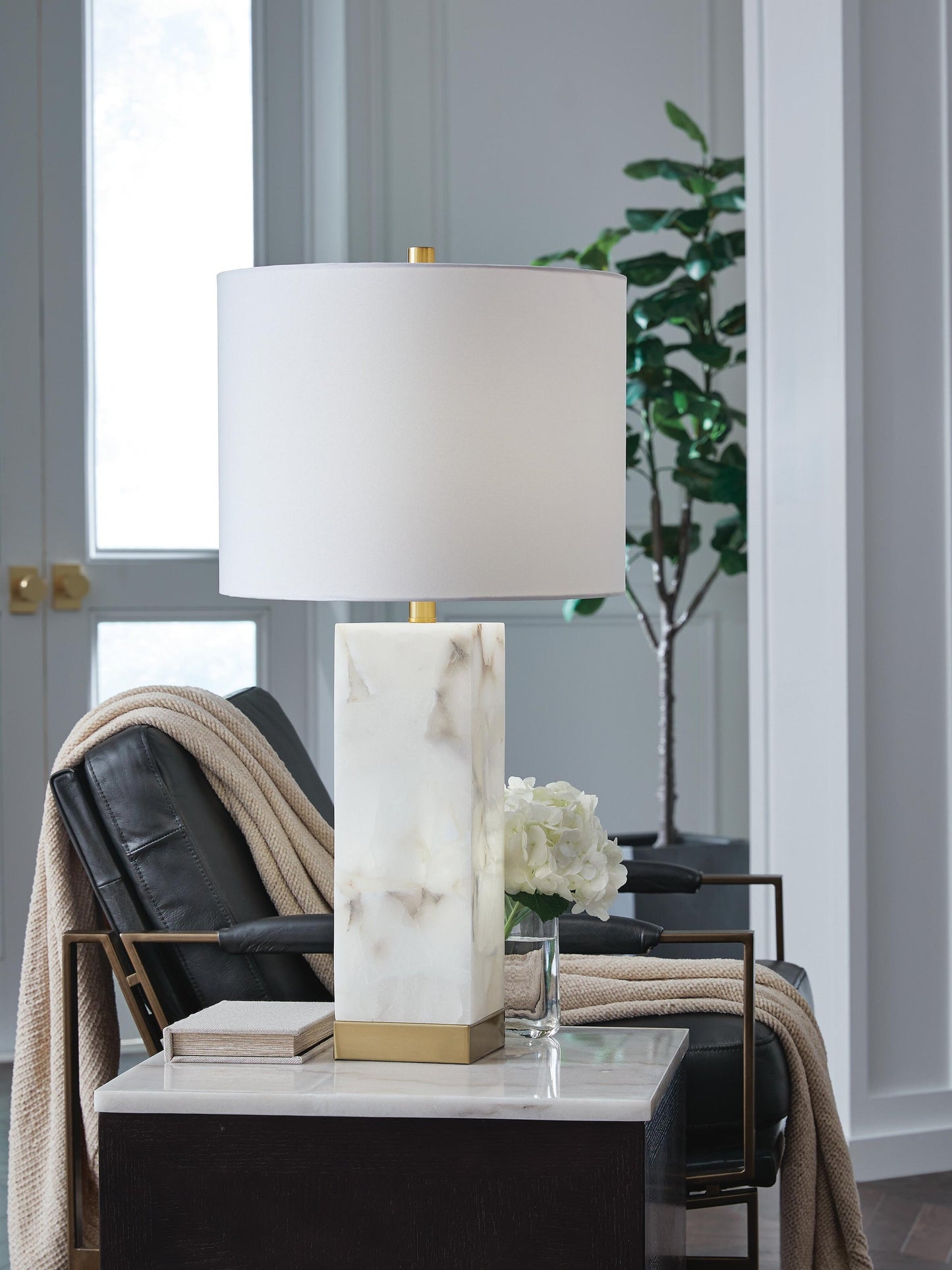 Lámpara de mesa Linderfield Alabaster (1/CN)