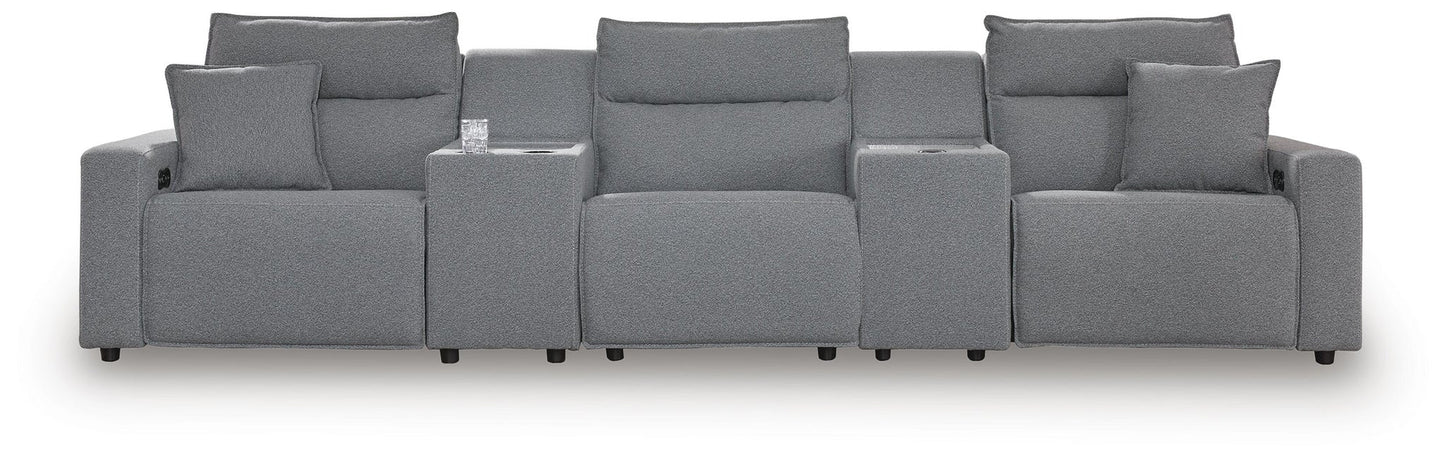 Sofá seccional reclinable eléctrico ModMax II de 5 piezas