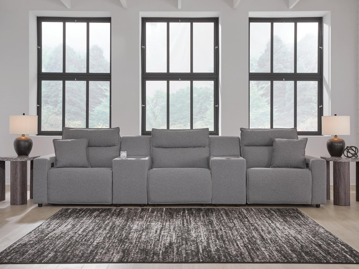 Sofá seccional reclinable eléctrico ModMax II de 5 piezas