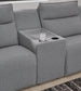 Sofá seccional reclinable eléctrico ModMax II de 5 piezas
