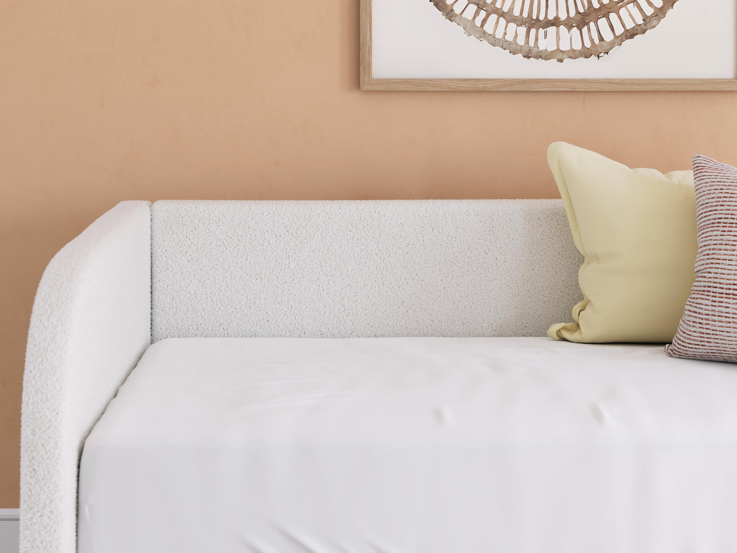 Sofá cama tapizado Arloster de tamaño completo con almacenamiento