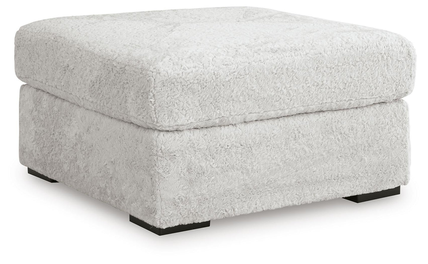 Puf decorativo extragrande de peluche suave