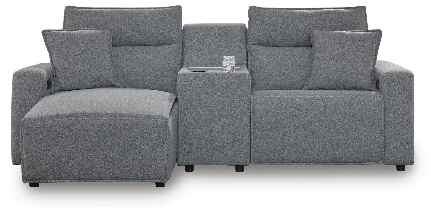 Sofá seccional reclinable eléctrico de 3 piezas ModMax II con chaise longue