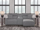 Sofá seccional reclinable eléctrico de 3 piezas ModMax II con chaise longue