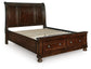 Cama de almacenamiento tipo trineo Porter Queen