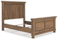 Cama con panel tamaño queen Feddinger