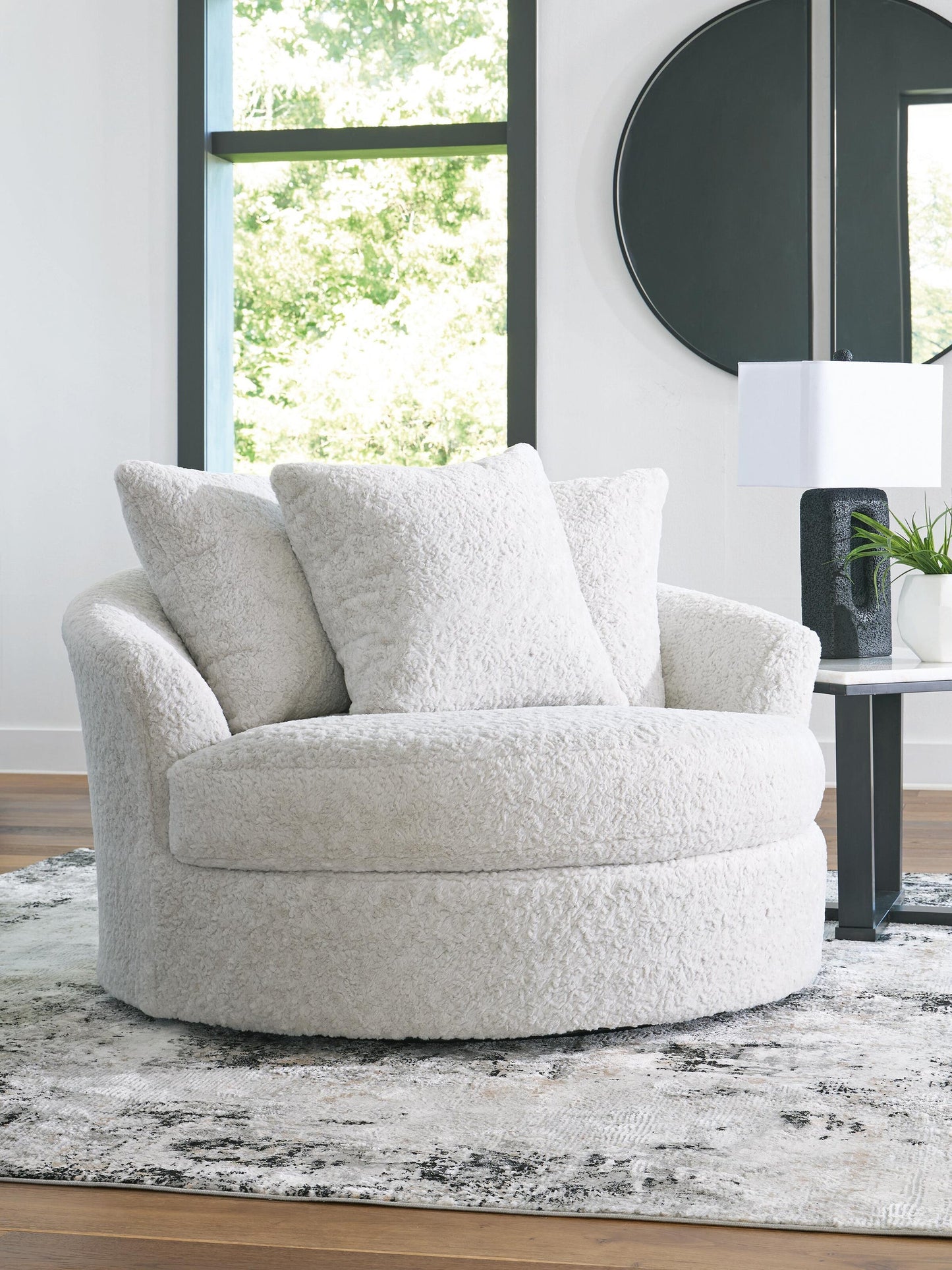 Sillón giratorio extragrande Cuddle Plush